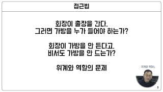 리더와 직원의 역할을 구분하는 행동 규칙 만들기